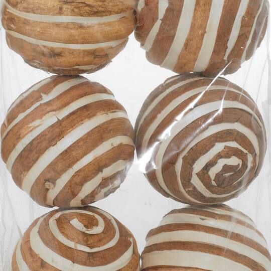 4" Natural Dried Floral Sola Ball Vase Filler Set